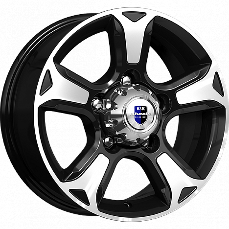 16x7 5x139.7 ET35 d.98 K&K Атлант (КС757) Алмаз черный