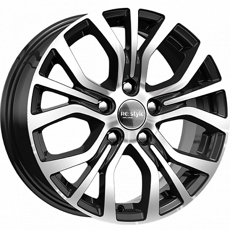 16x6,5 5x114,3 ET45 d.67,1 K&K КС736 АЛМАЗЧЕРНЫЙ