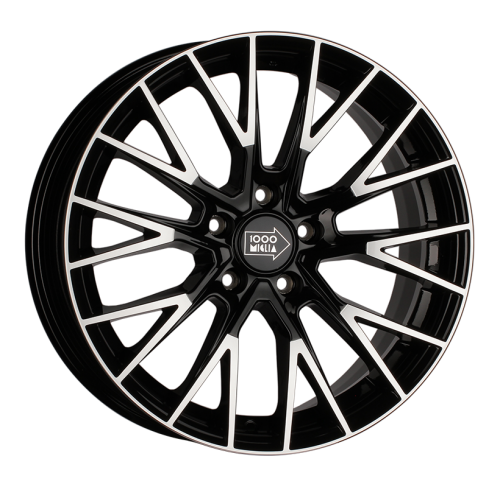 20x9 5x112 ET33 d.66,6 1000 MIGLIA MM1009 Gloss Black Polished