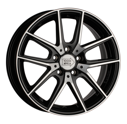 16x6,5 5x112 ET42 d.57,1 1000 MIGLIA MM041 Black Polished